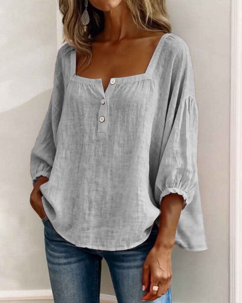 Florence | Blusa con mangas abullonadas