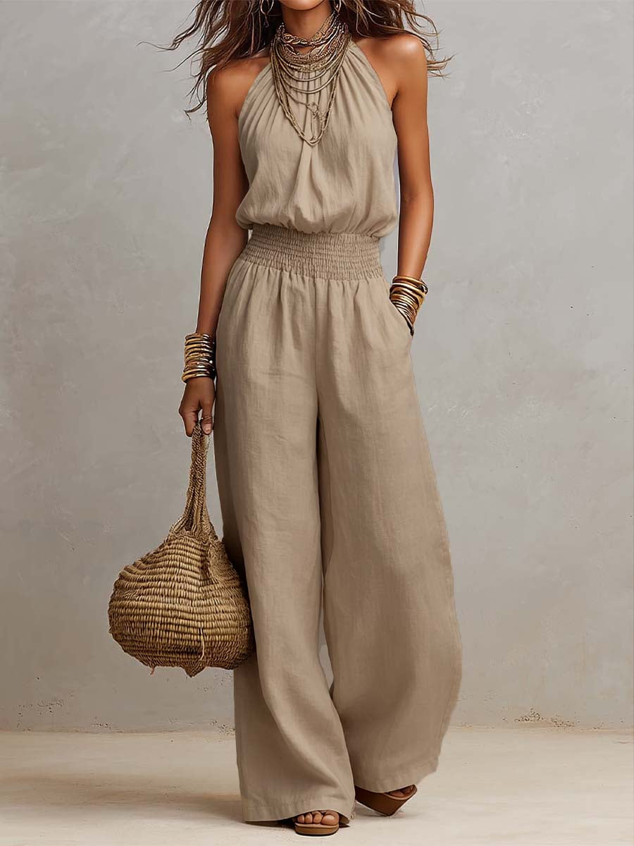 Valeria | Elegante mono con cuello halter