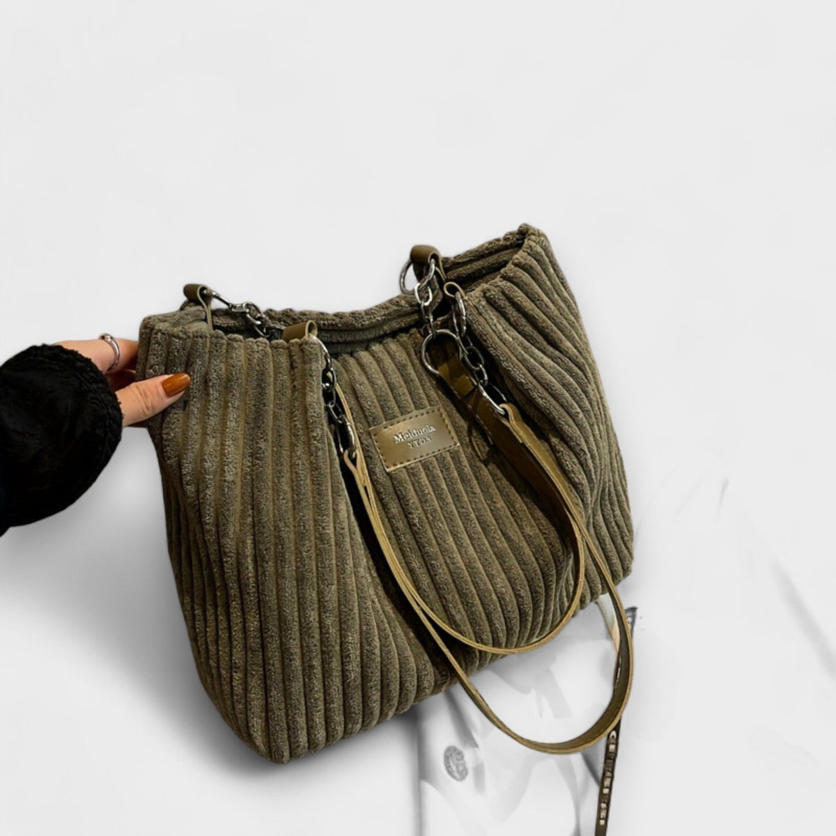 Sella | Bolso de hombro de terciopelo suave