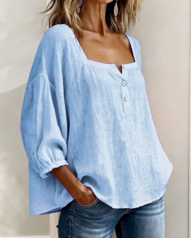 Florence | Blusa con mangas abullonadas