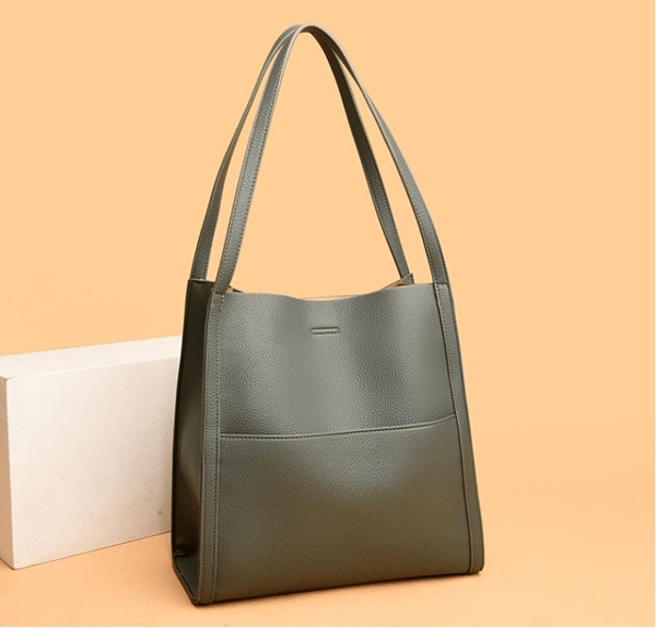 Clara | Bolso de hombro de cuero auténtico