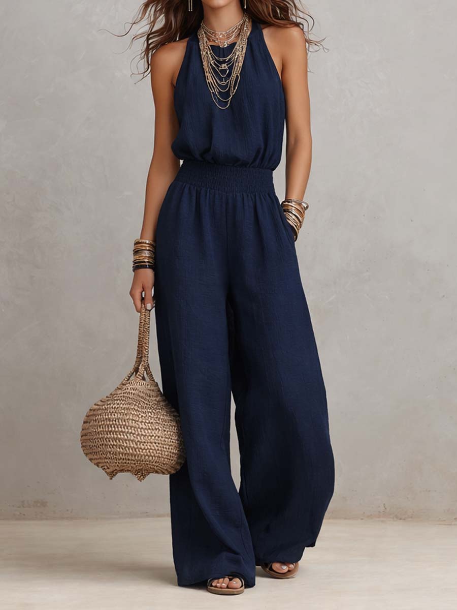 Valeria | Elegante mono con cuello halter