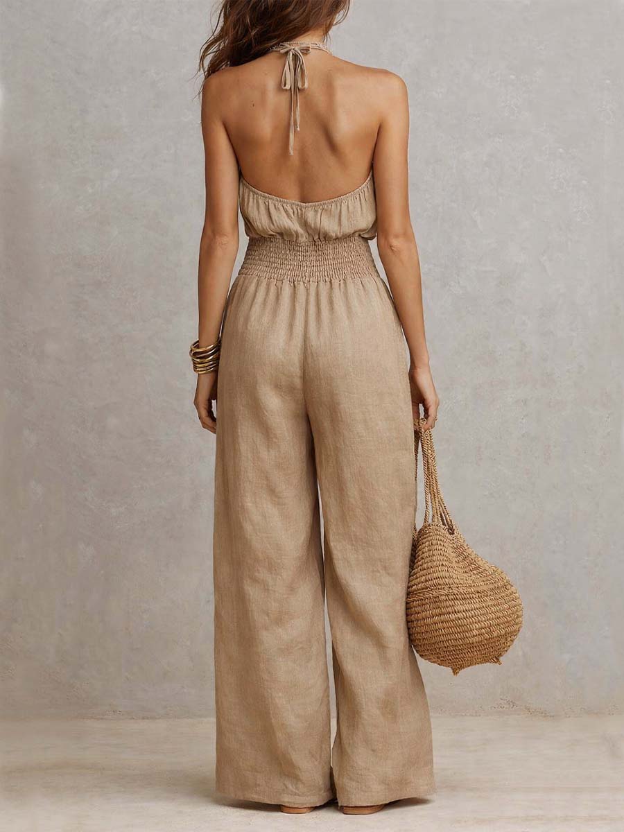 Valeria | Elegante mono con cuello halter