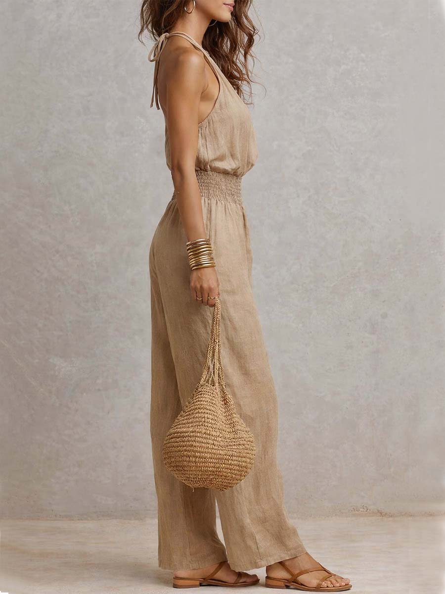 Valeria | Elegante mono con cuello halter