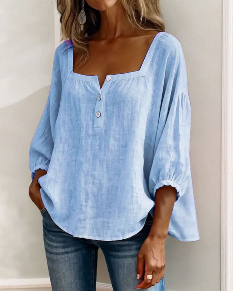 Florence | Blusa con mangas abullonadas