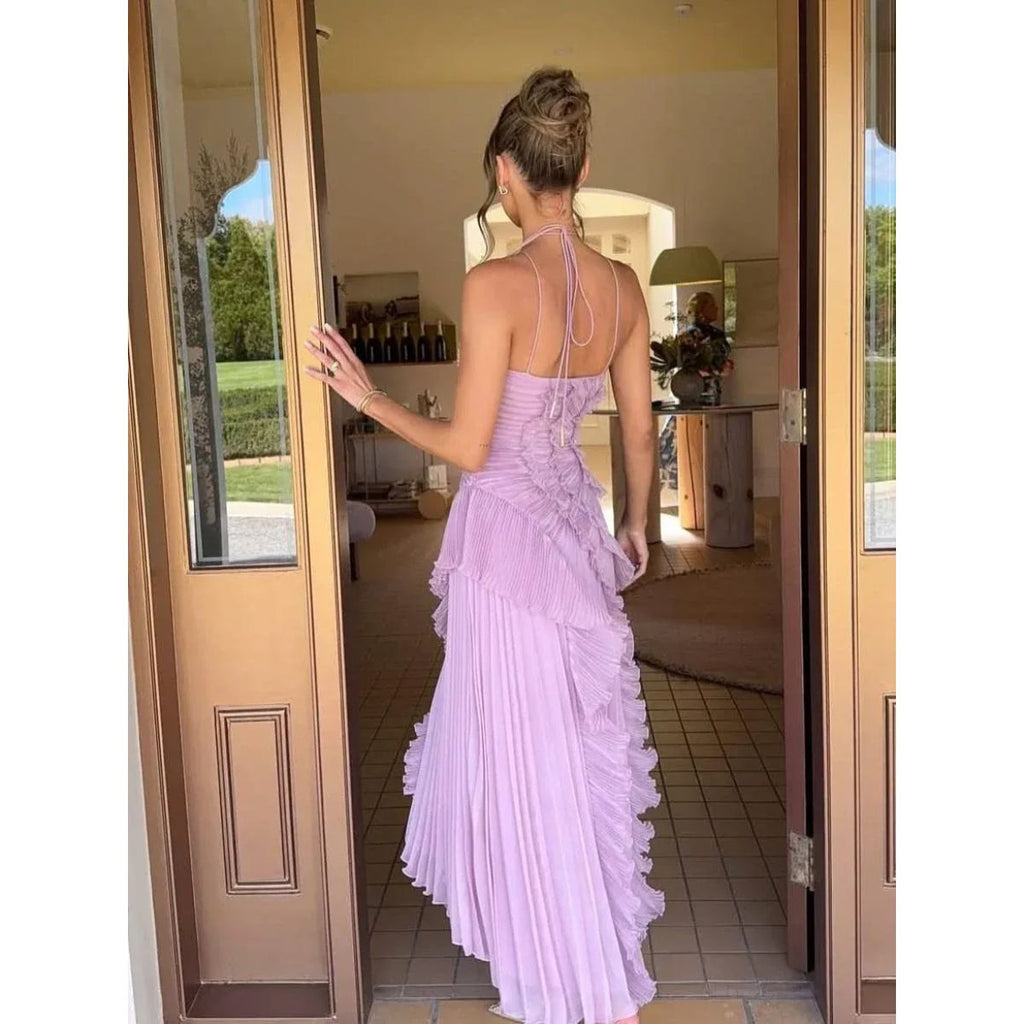 Ester | Vestido largo con volantes