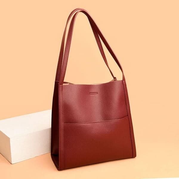 Clara | Bolso de hombro de cuero auténtico
