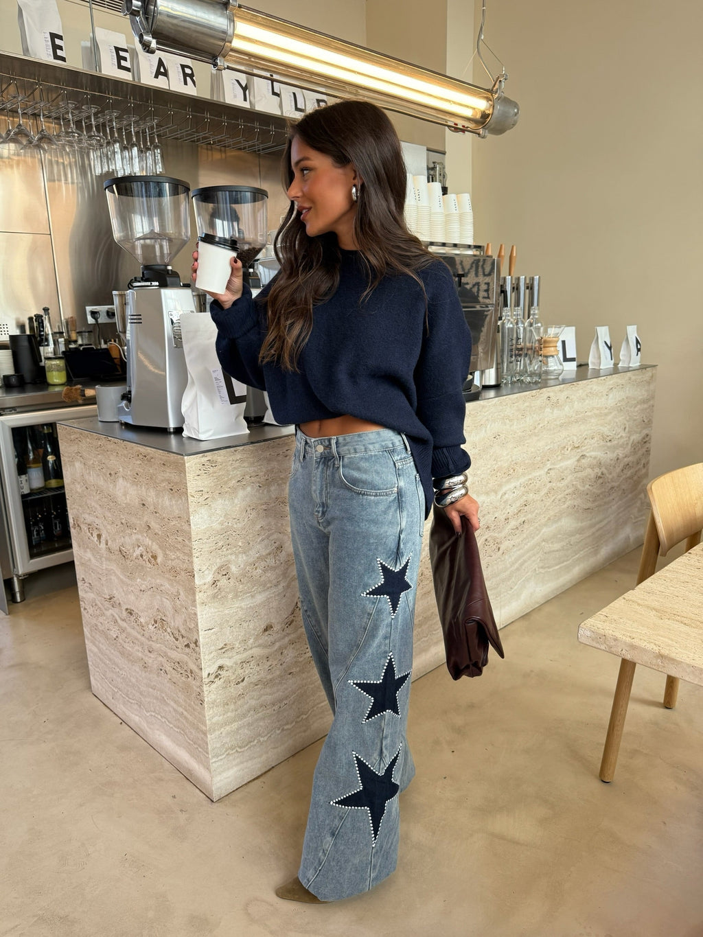 Estela | Jeans con diseño de estrellas