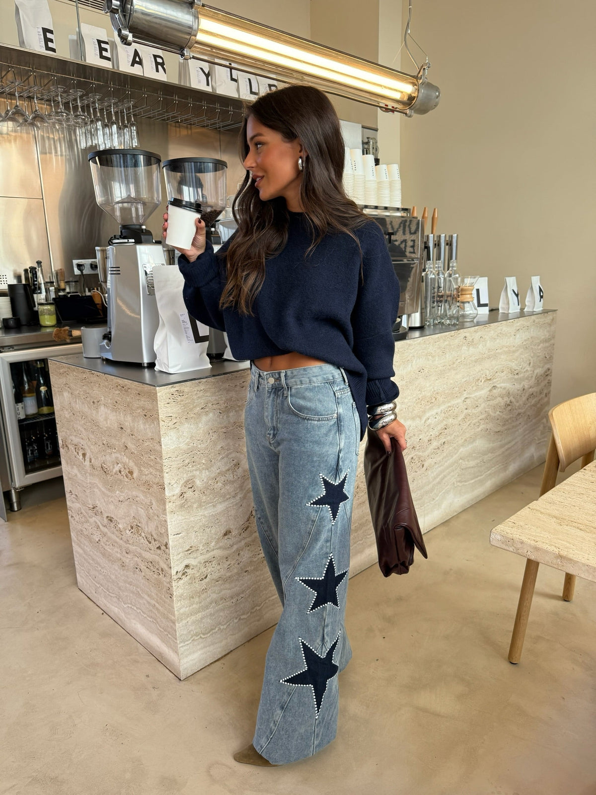 Estela | Jeans con diseño de estrellas