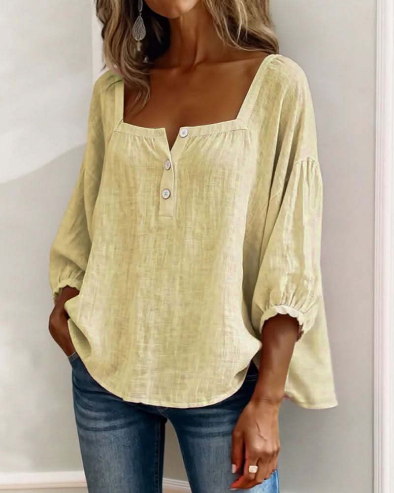 Florence | Blusa con mangas abullonadas