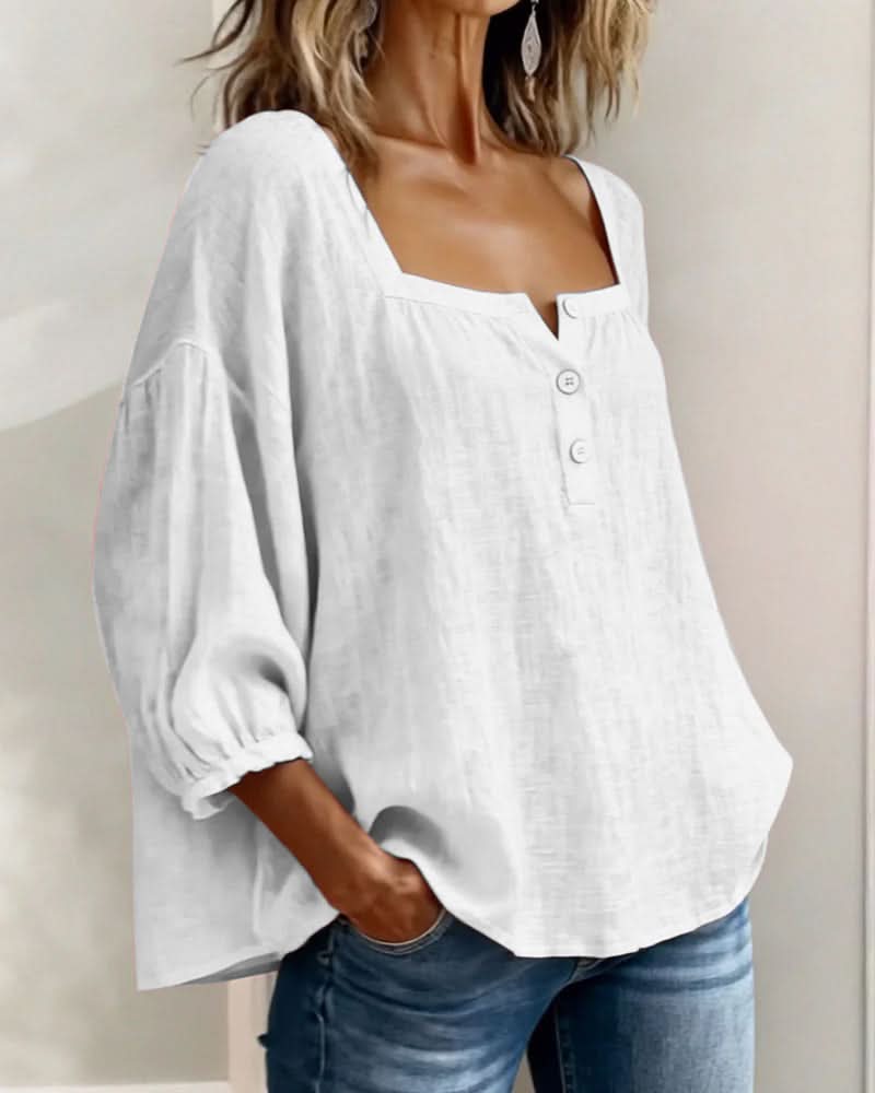 Florence | Blusa con mangas abullonadas