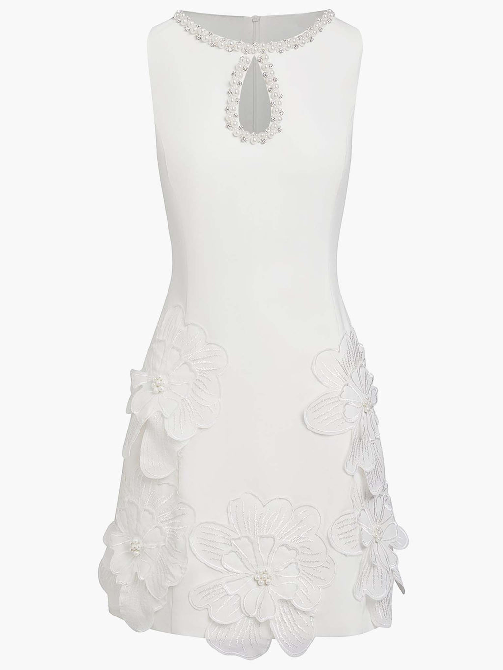 Anabel | Vestido Mini Elegante Sin Mangas con Recorte