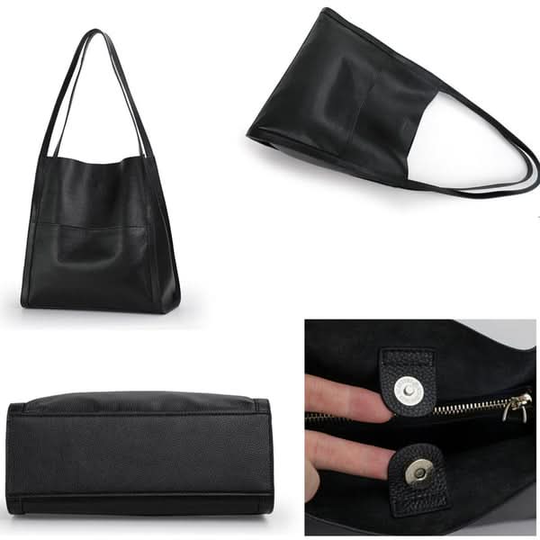 Clara | Bolso de hombro de cuero auténtico
