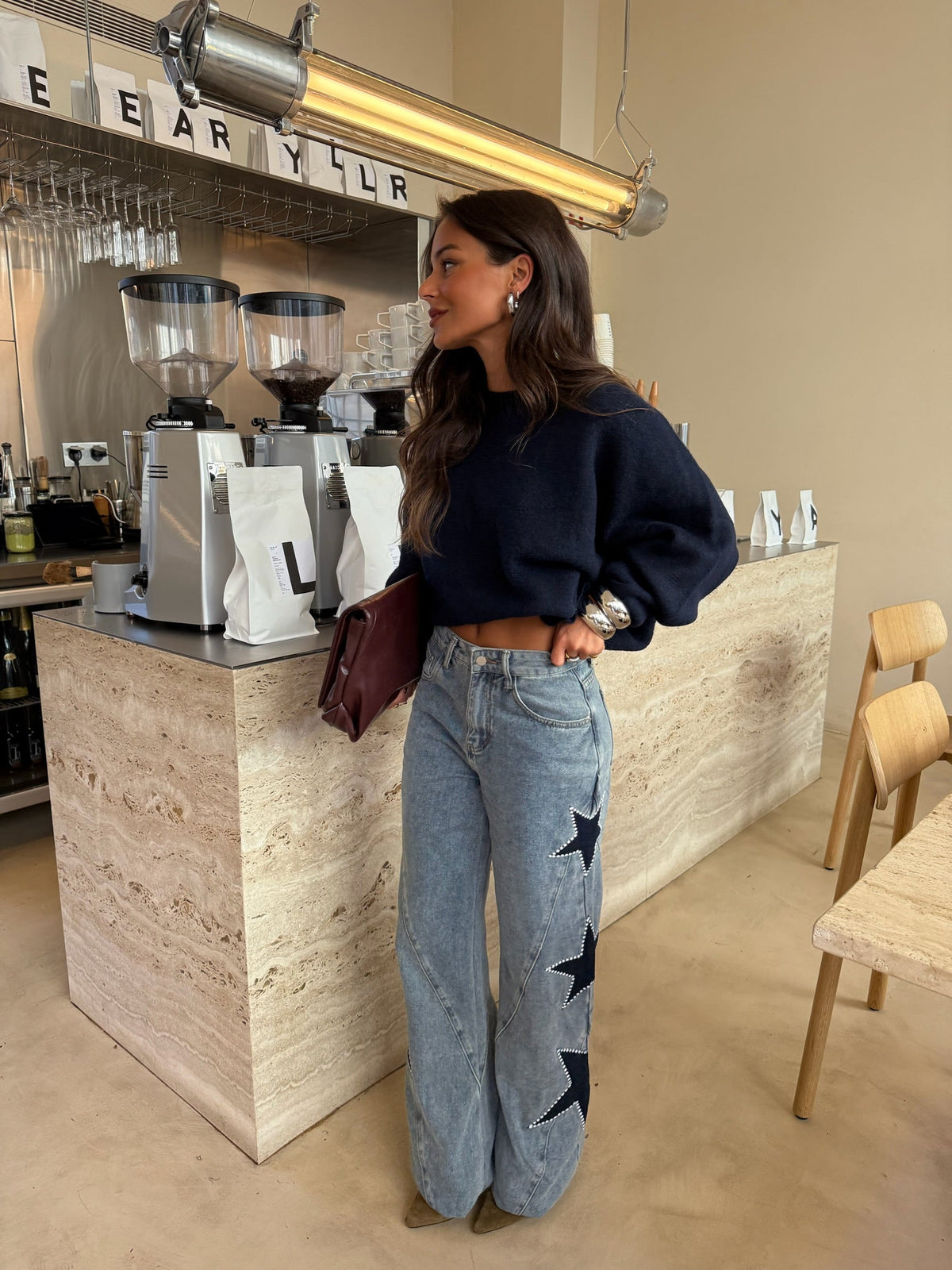 Estela | Jeans con diseño de estrellas