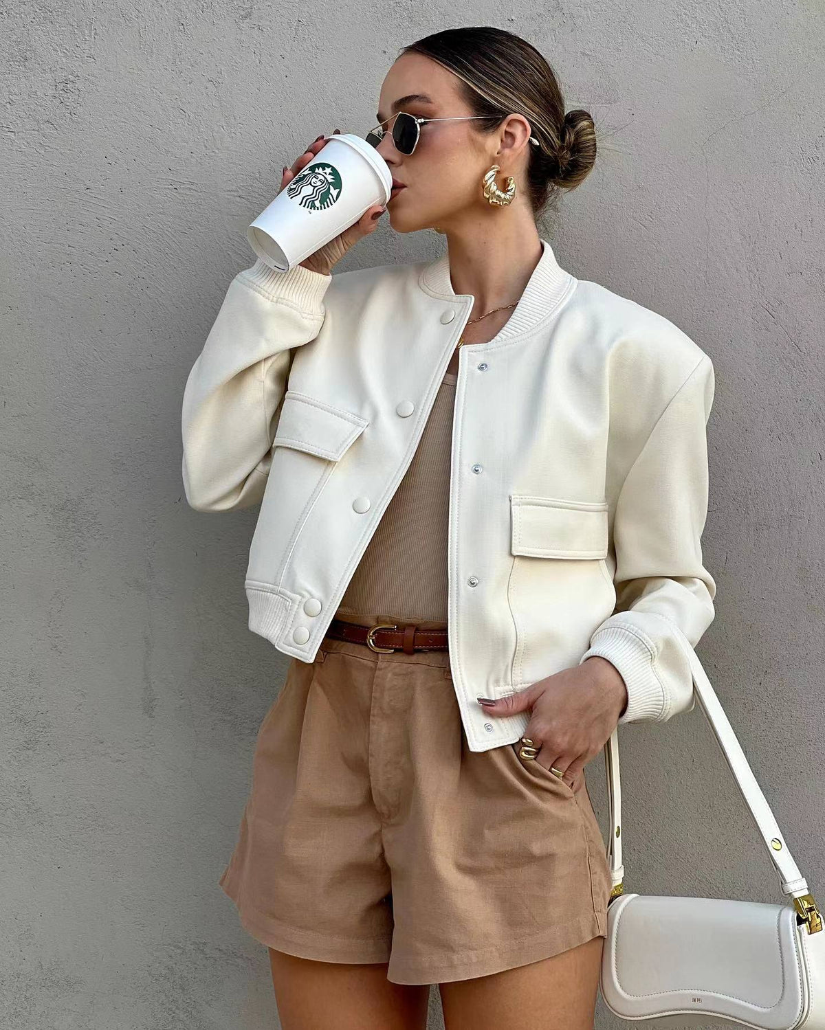 Vega | Cazadora bomber elegante de corte oversize