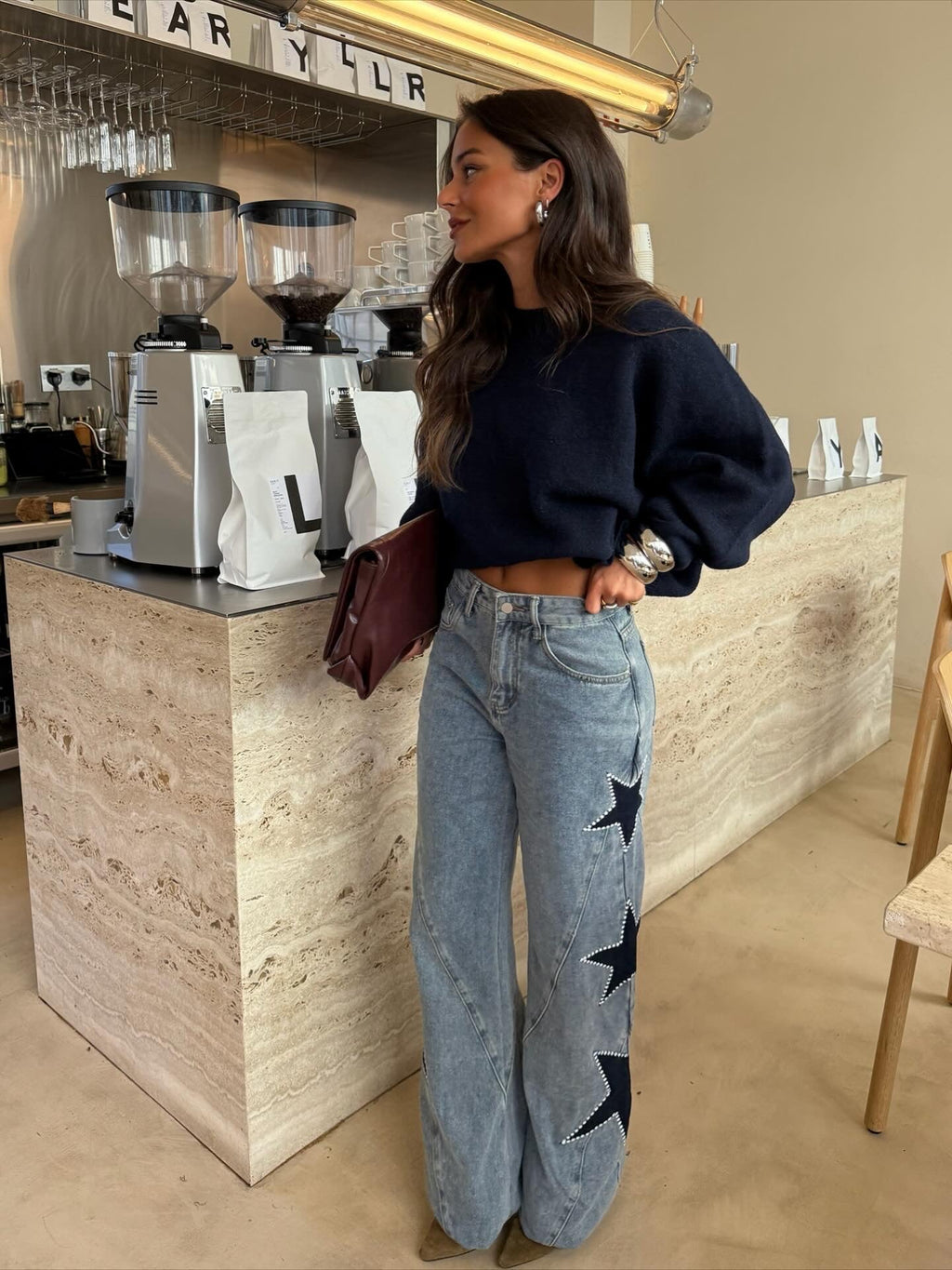 Estela | Jeans con diseño de estrellas