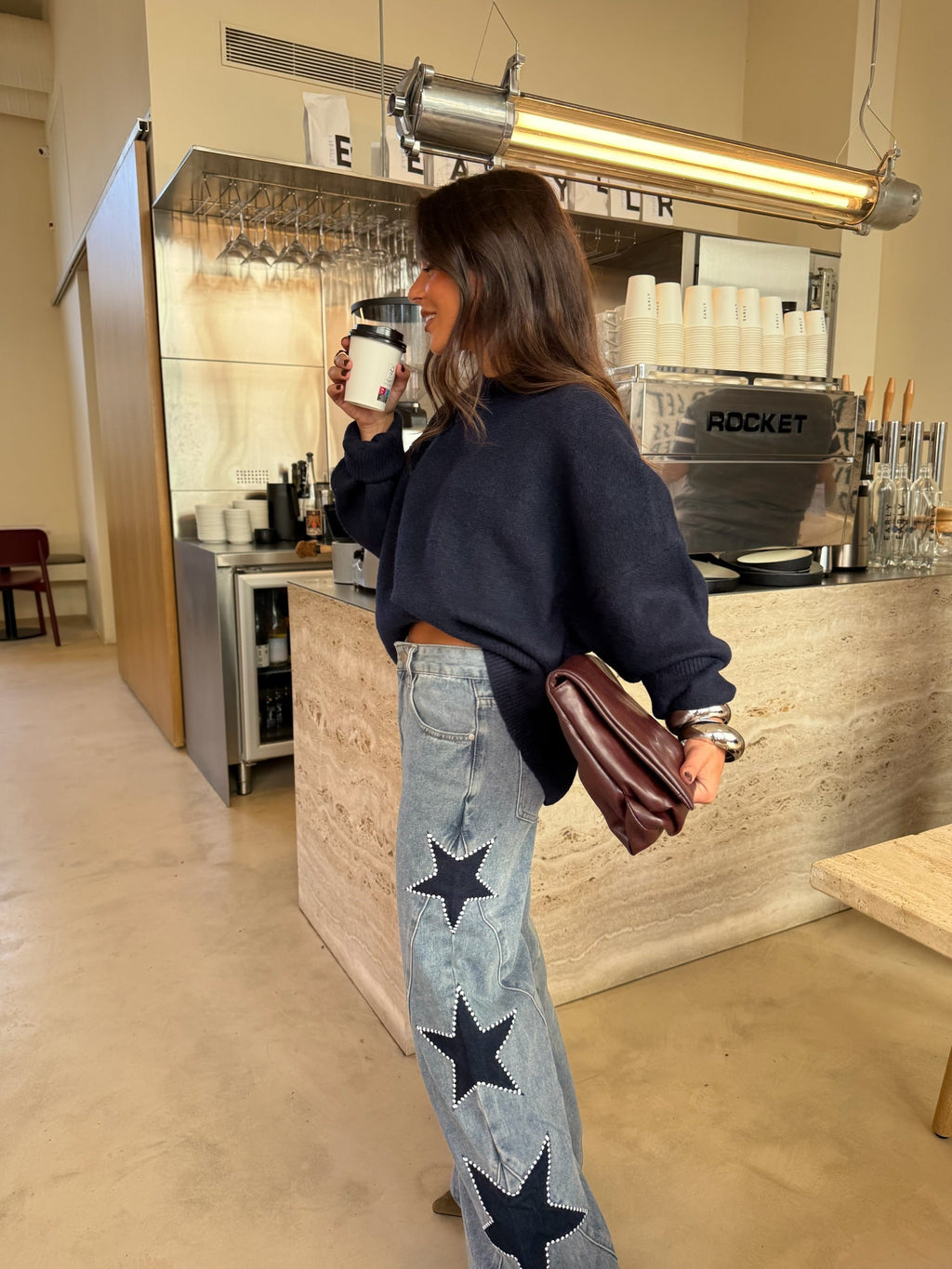 Estela | Jeans con diseño de estrellas