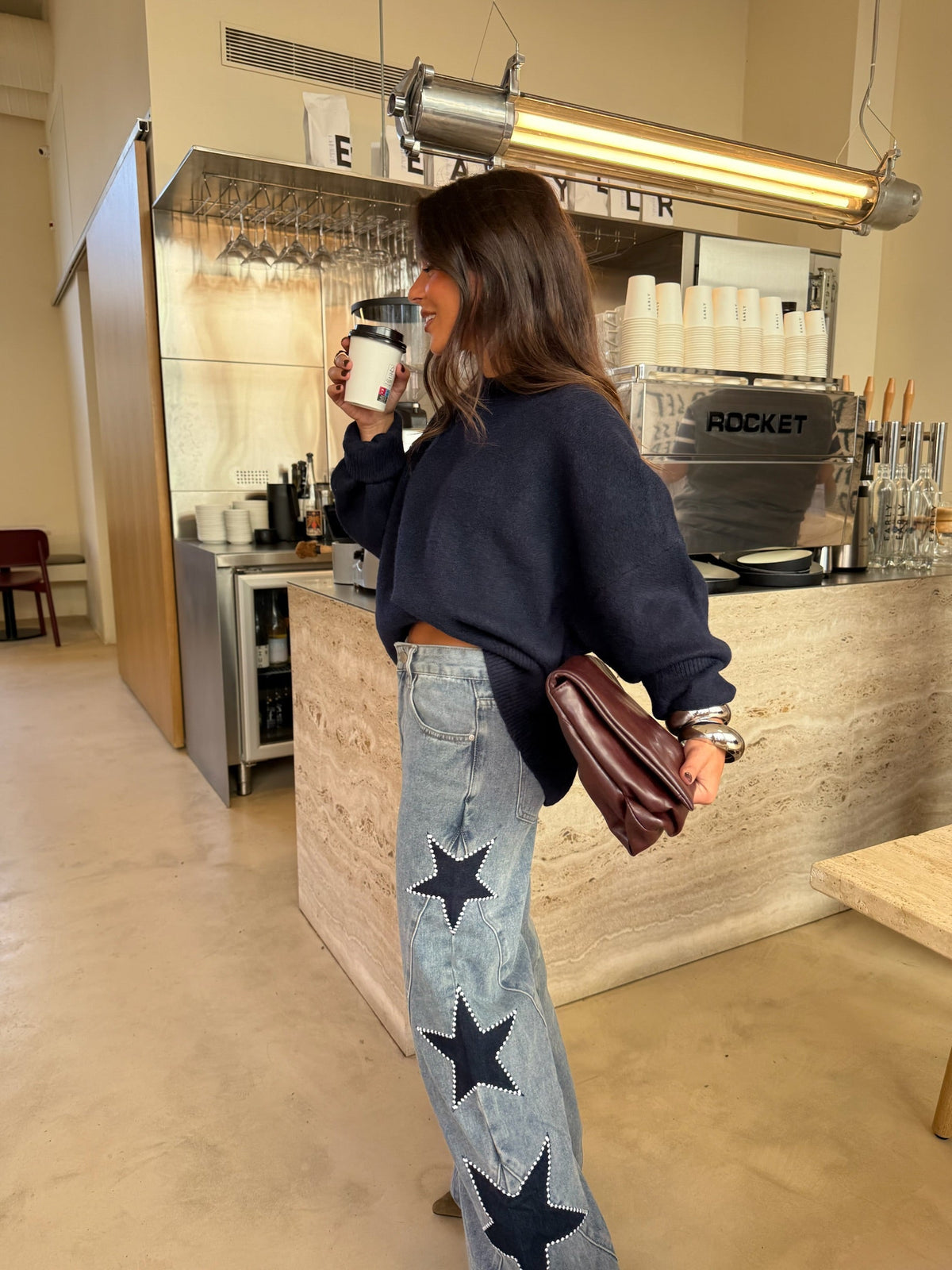 Estela | Jeans con diseño de estrellas