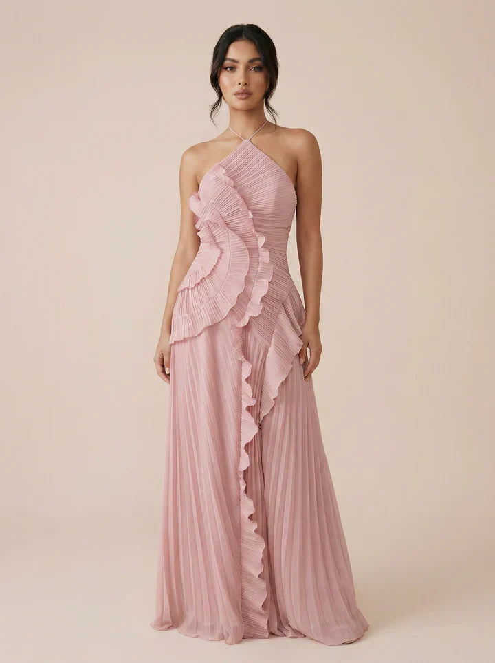 Ester | Vestido largo con volantes
