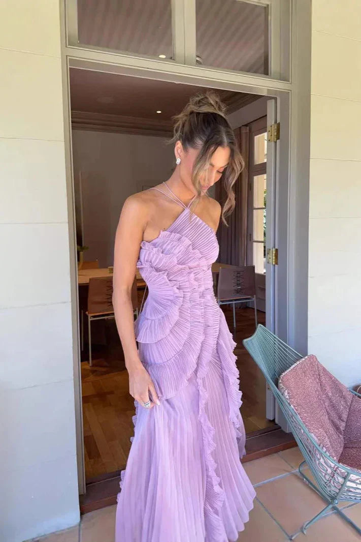 Ester | Vestido largo con volantes