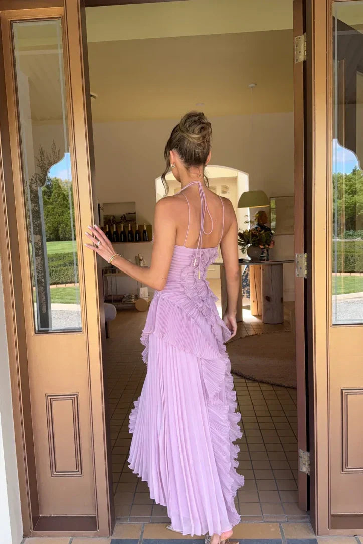 Ester | Vestido largo con volantes