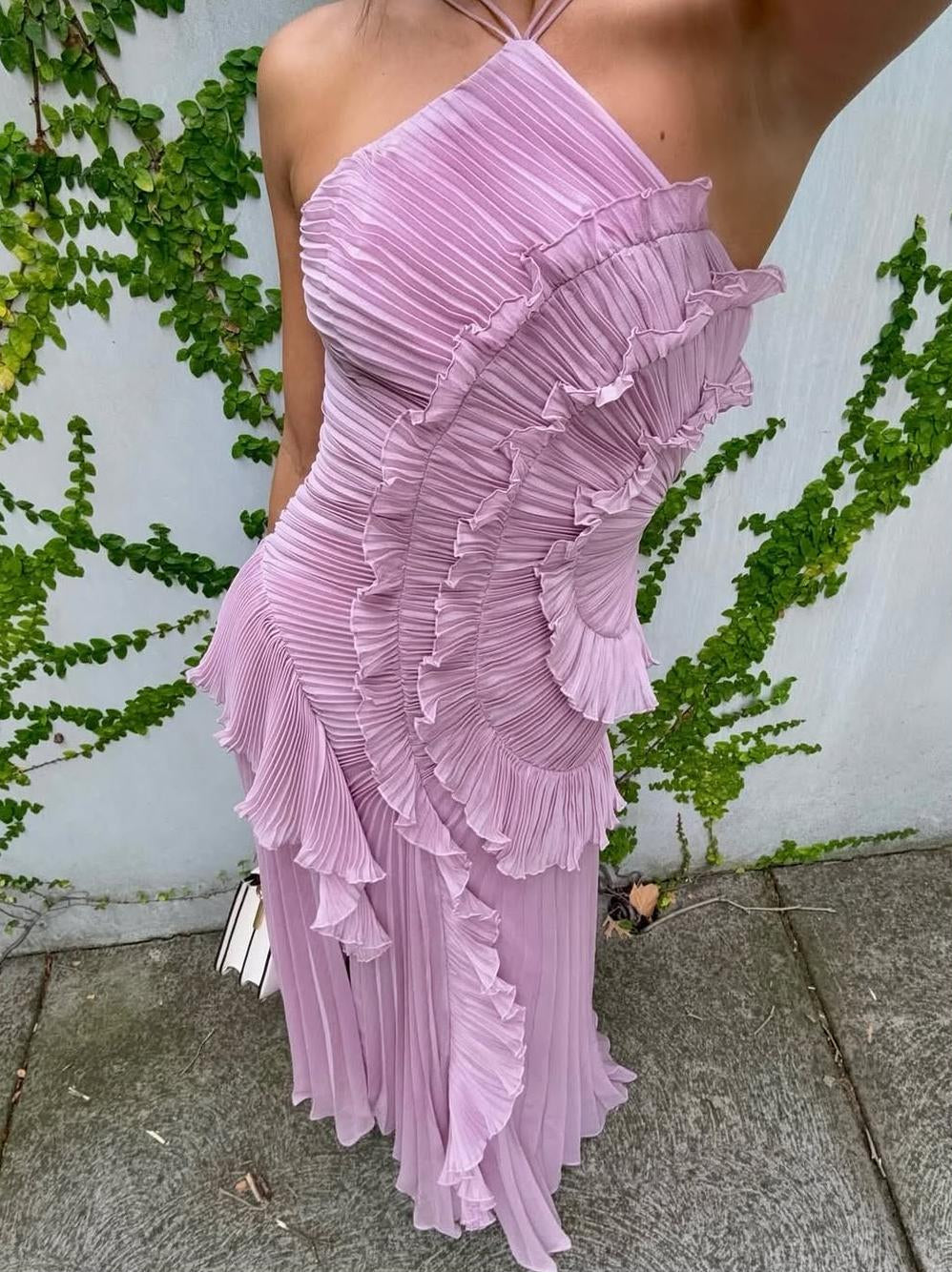 Ester | Vestido largo con volantes