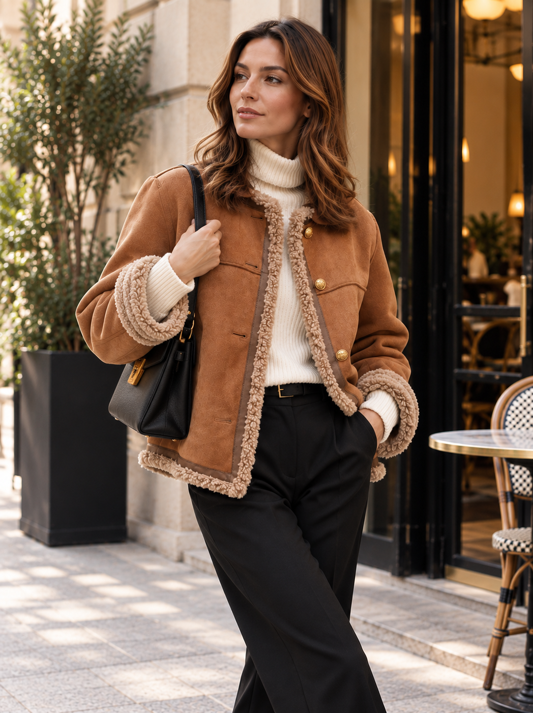 Amara | Chaqueta cálida con forro afelpado