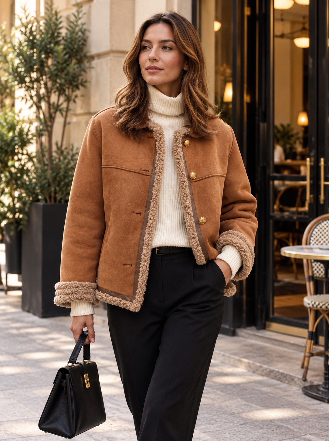 Amara | Chaqueta cálida con forro afelpado