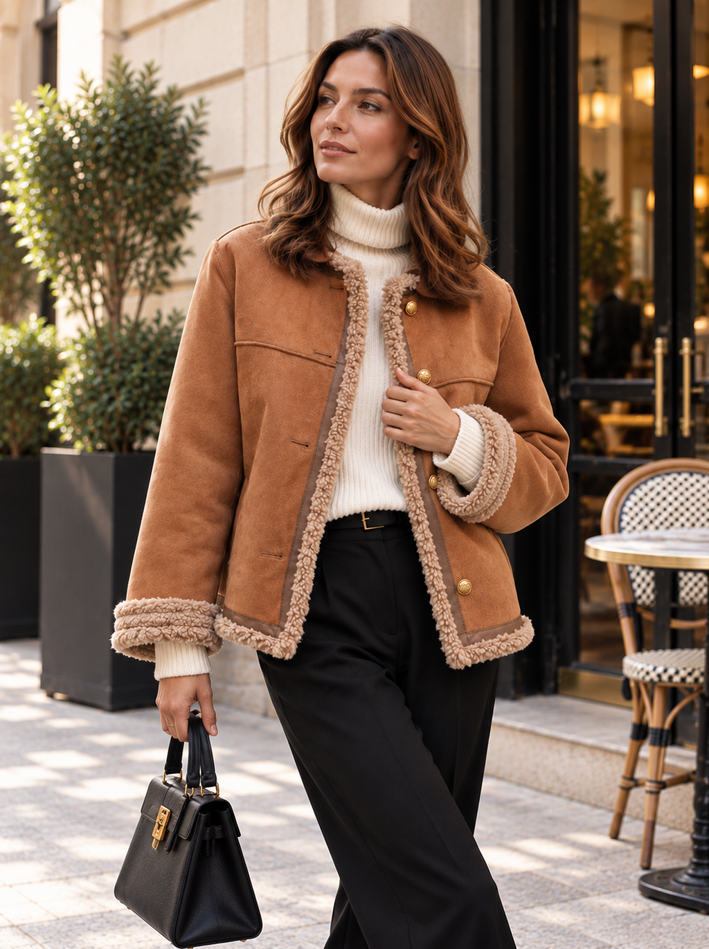 Amara | Chaqueta cálida con forro afelpado
