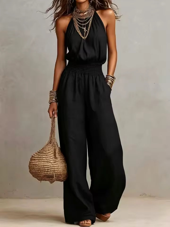 Valeria | Elegante mono con cuello halter