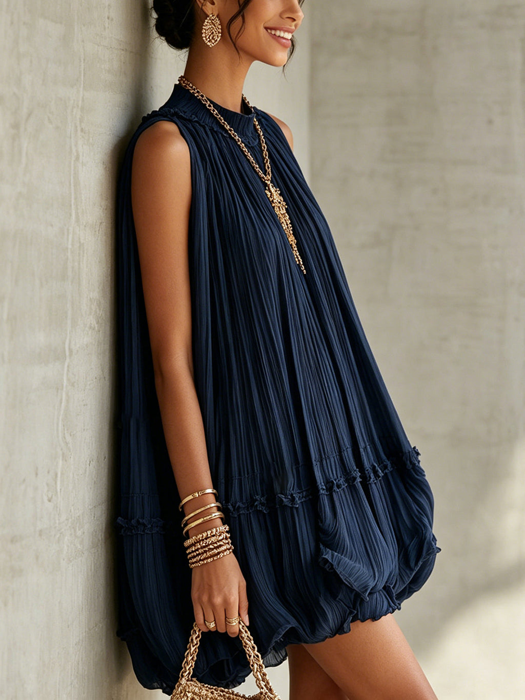 Camilla | Mini vestido de gasa