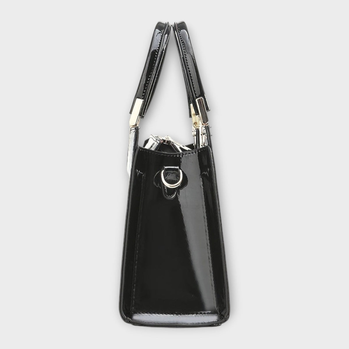 Erain | Bolso brillante en piel con grabado de cocodrilo