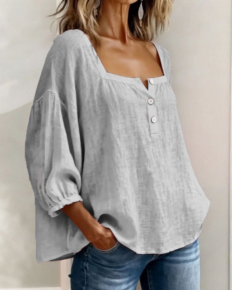 Florence | Blusa con mangas abullonadas