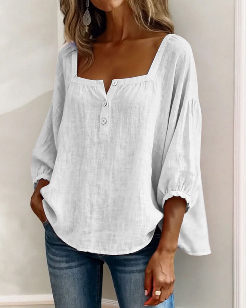 Florence | Blusa con mangas abullonadas