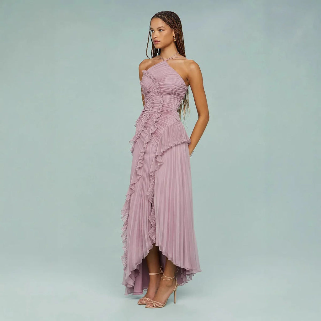 Ester | Vestido largo con volantes