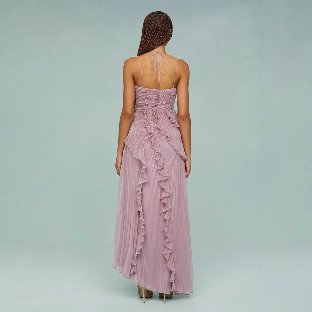 Ester | Vestido largo con volantes