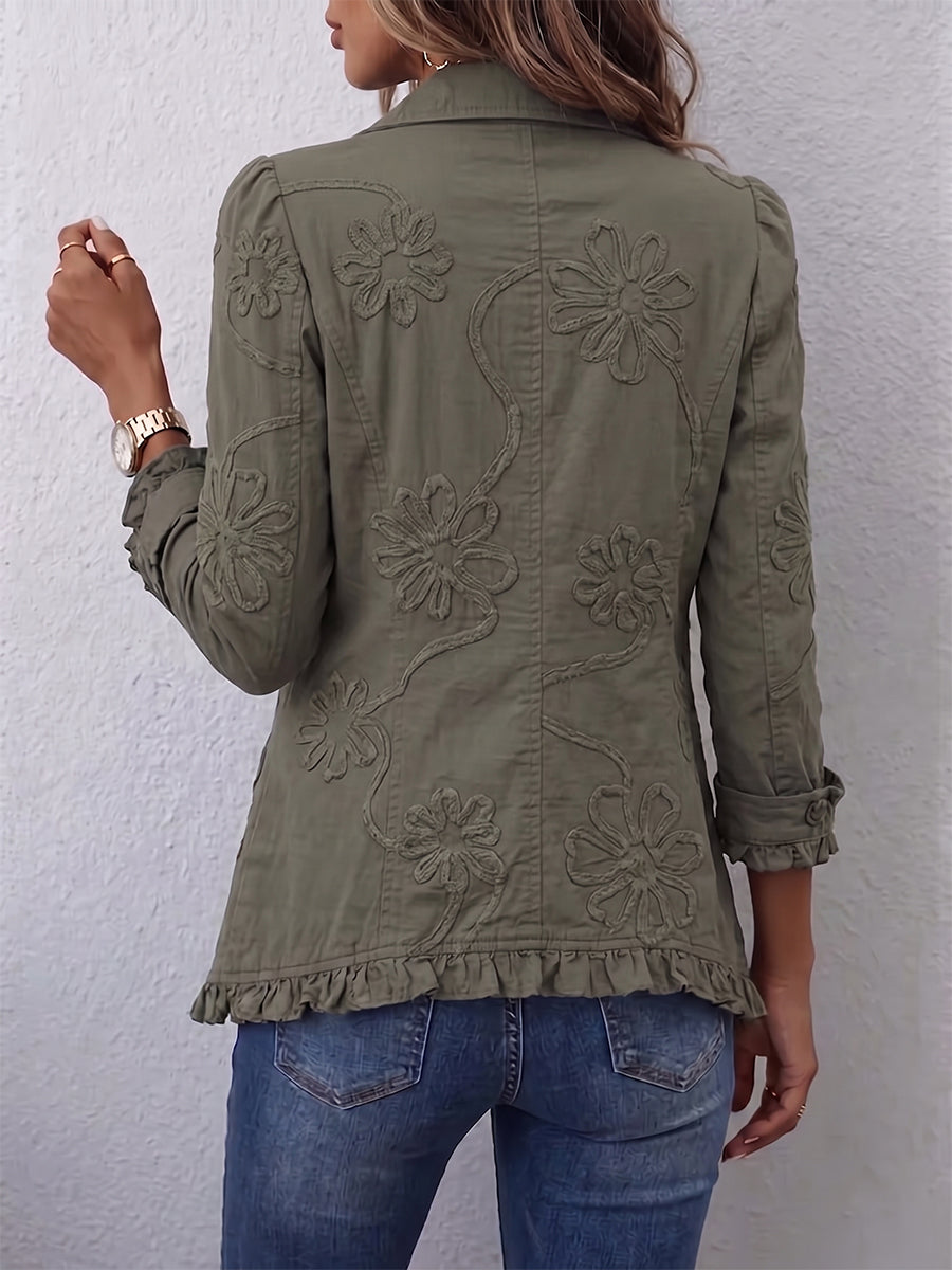 Nala | Chaqueta Bordada con Volantes
